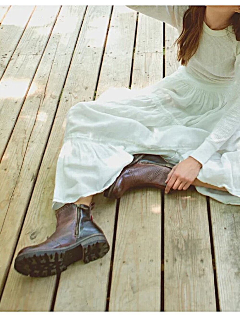 BED/STU Brianna Ankle Booties Teak Rustic - Picture 3 of 8